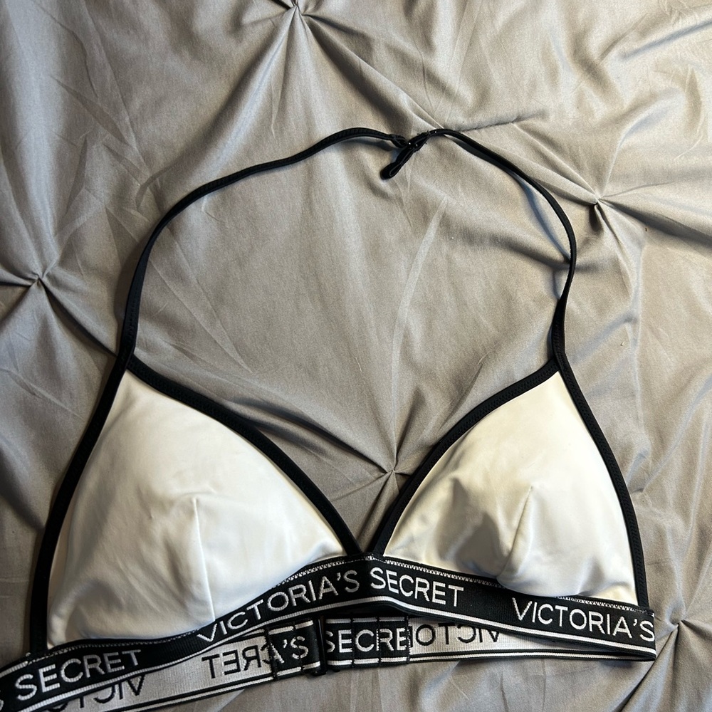 Victoria's Secret Black and White Triangle Bralette